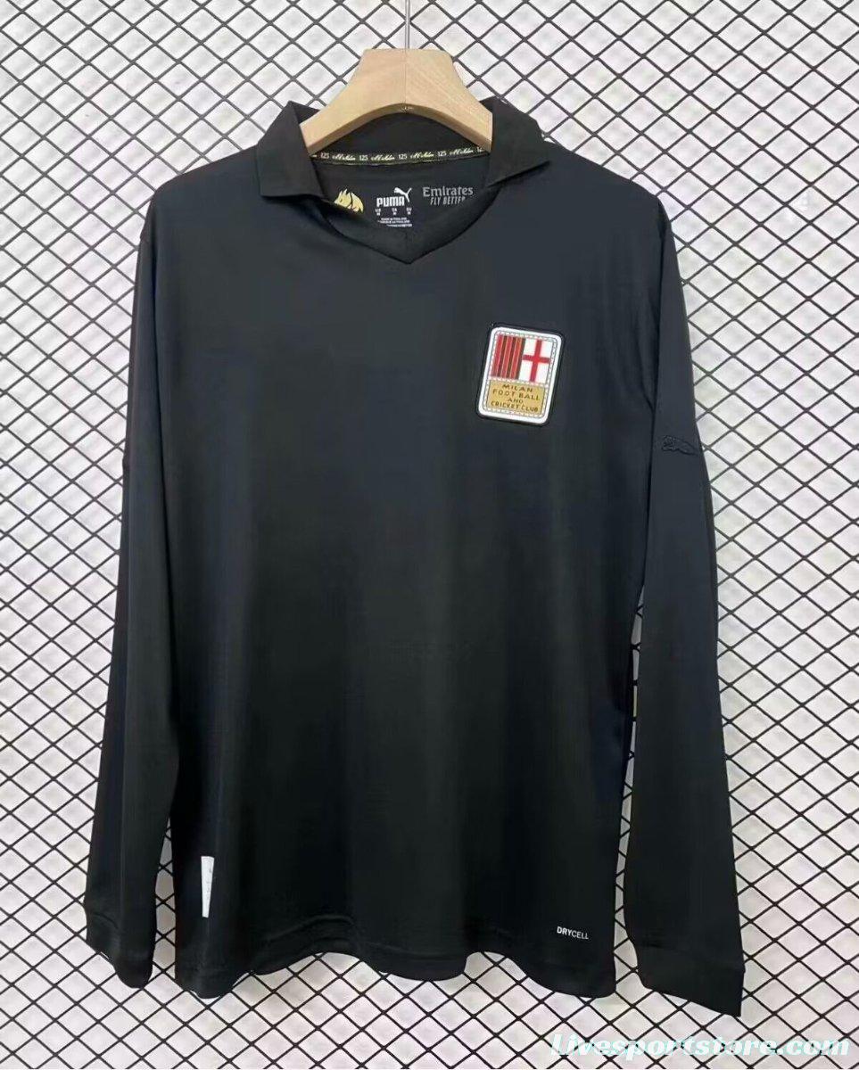 24/25 AC Milan 125Th Anniversary Black Long Sleeve Jersey