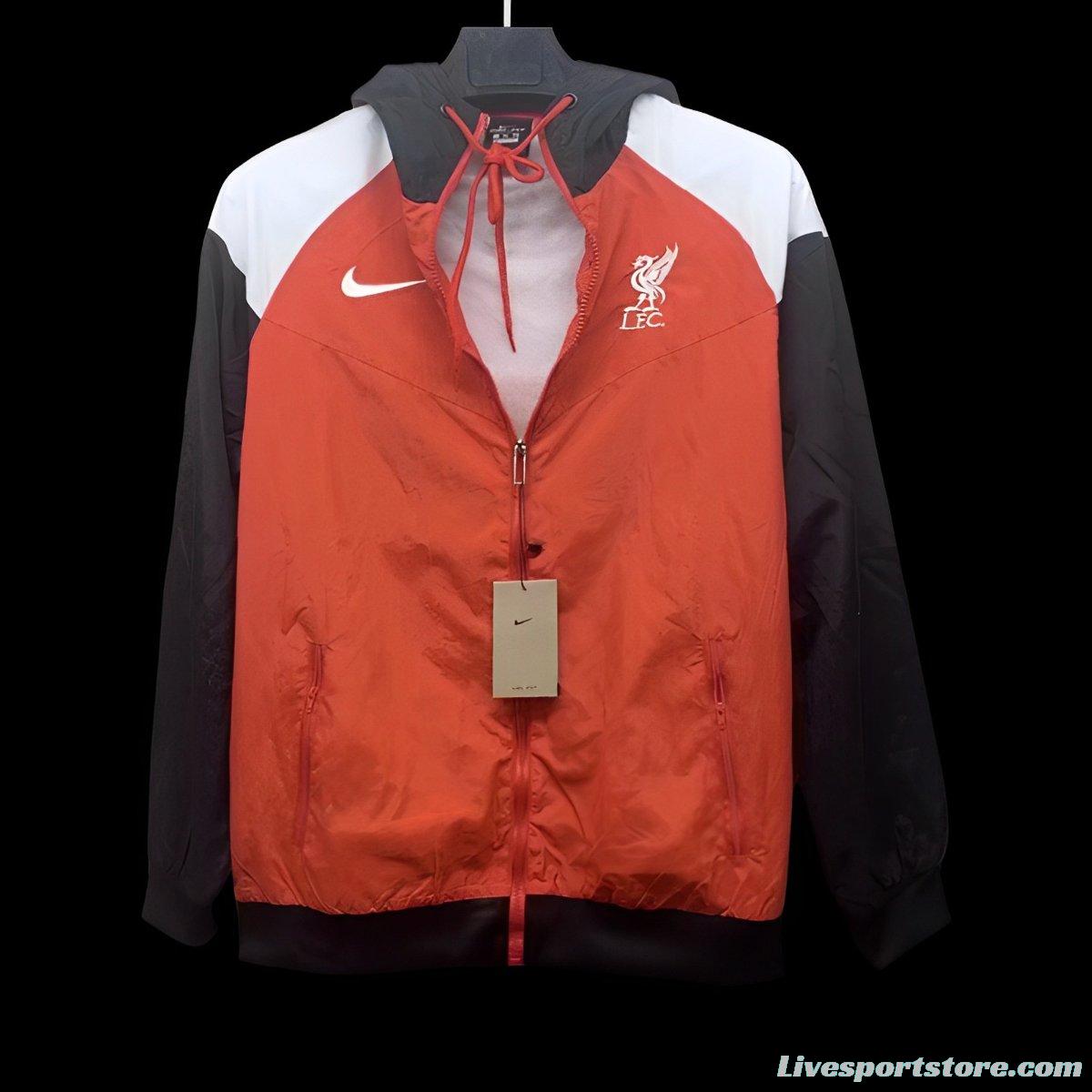 24/25 Liverpool Red/Black Windbreaker