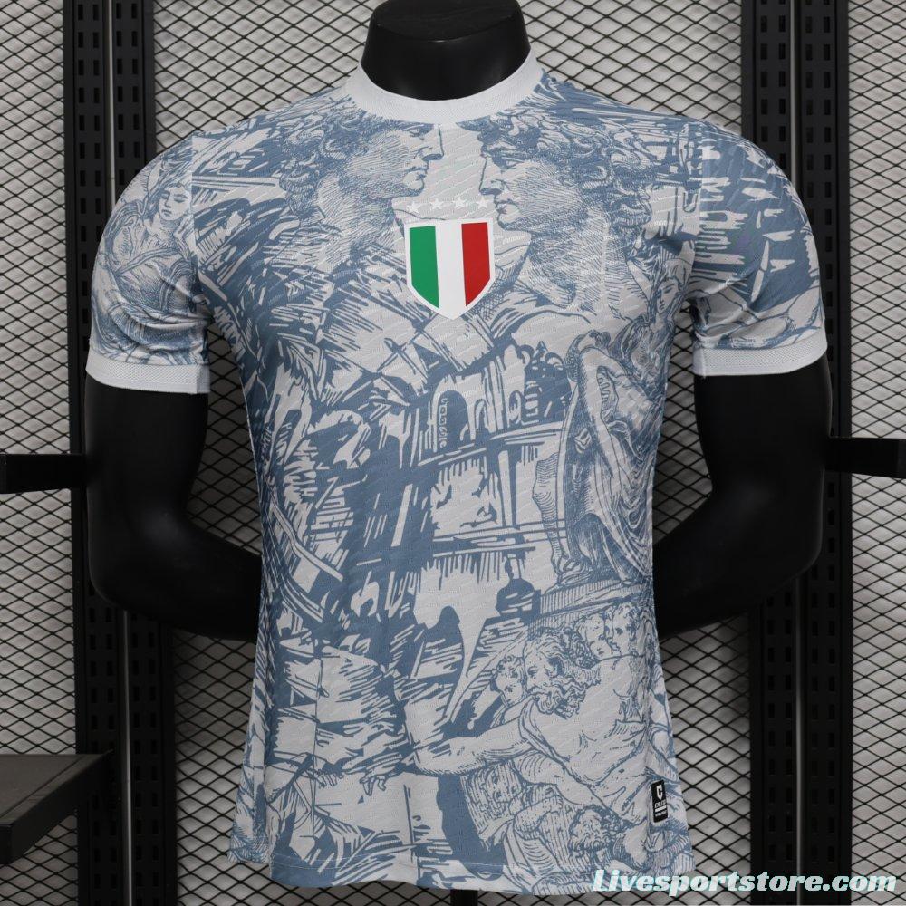 Player Version 2024 Italy Michelangelo White Special Training Jersey