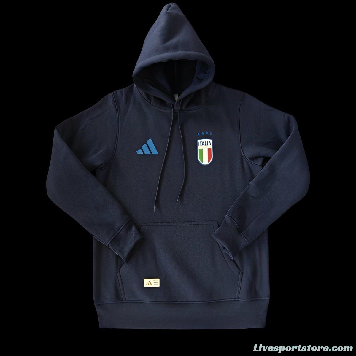 2024 Italy Navy/Red/Black/Beige/Grey Hoodie WIth Black Badge