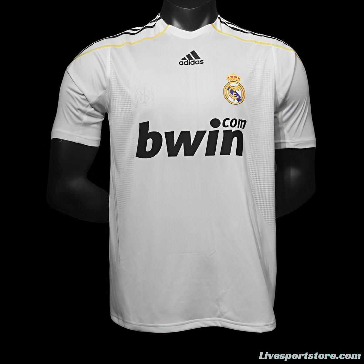 Player Version Retro 09/10 Real Madrid Home Jersey